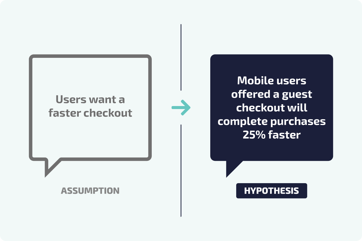 The difference between assumption and hypothesis